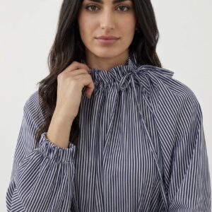  تونيك باللون الأزرق الداكن المخطط